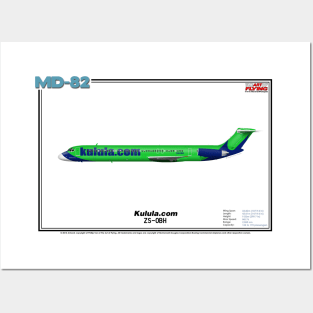McDonnell Douglas MD-82 - Kulula.com (Art Print) Posters and Art